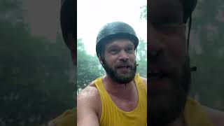 Biking home during an INSANE STORM lmao
