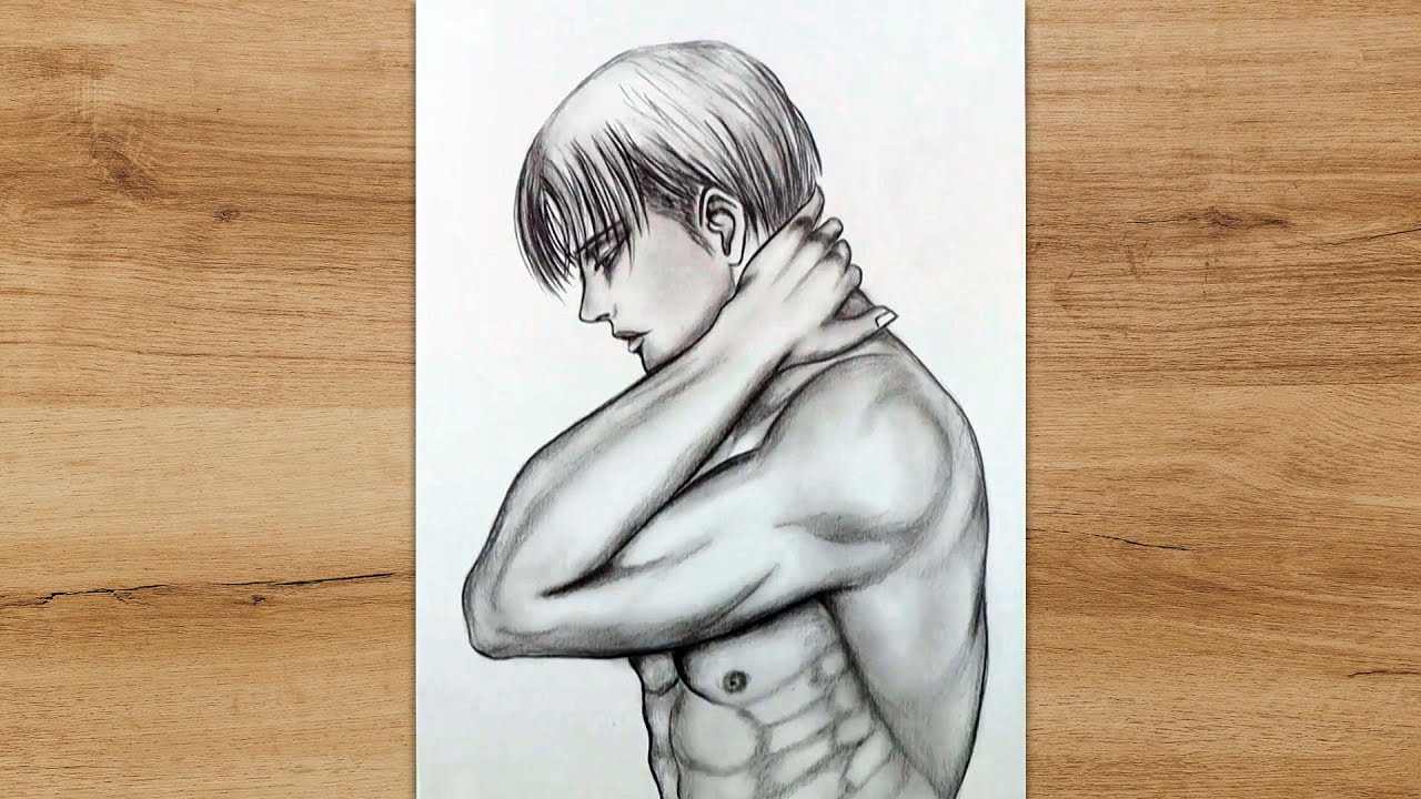 Hot Male Men Body Milk | Pencil Drawing by www.fineart-wor… | Flickr