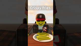 Are these the world's most crispy fries | Roblox animation #short #shorts #roblox