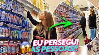 COMPRANDO TUDO QUE A PESSOA DA FRENTE ESCOLHEU NA PAPELARIA