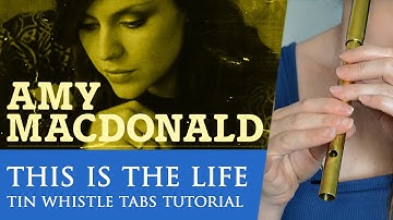 This Is The Life (Amy Macdonald) TIN WHISTLE TABS TUTORIAL