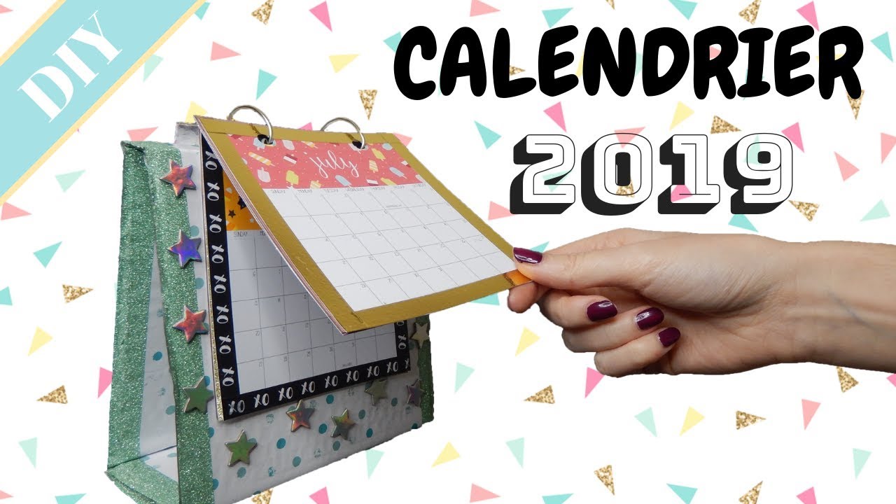 DIY [fr] : CALENDRIER 2019 !! - YouTube