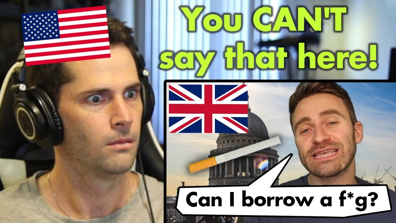 American Reacts to British Words that are VERY RUDE in America