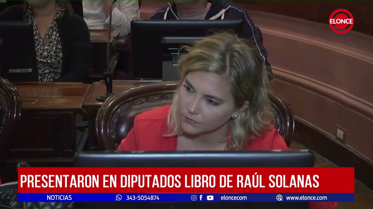 Presentaron en diputados libro de Raúl Solanas