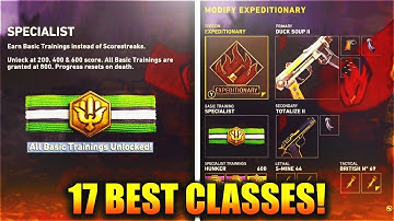 NEW 17 BEST "SPECIALIST" BASIC TRAINING CLASS SETUPS & SECRET SETTINGS AFTER 1.18 UPDATE on COD WW2!