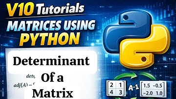 Determinant of Mstrix || Python program