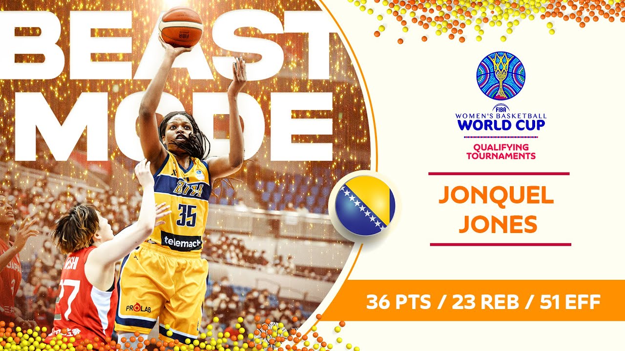 Jonquel Jones was in BEAST MODE vs Japan