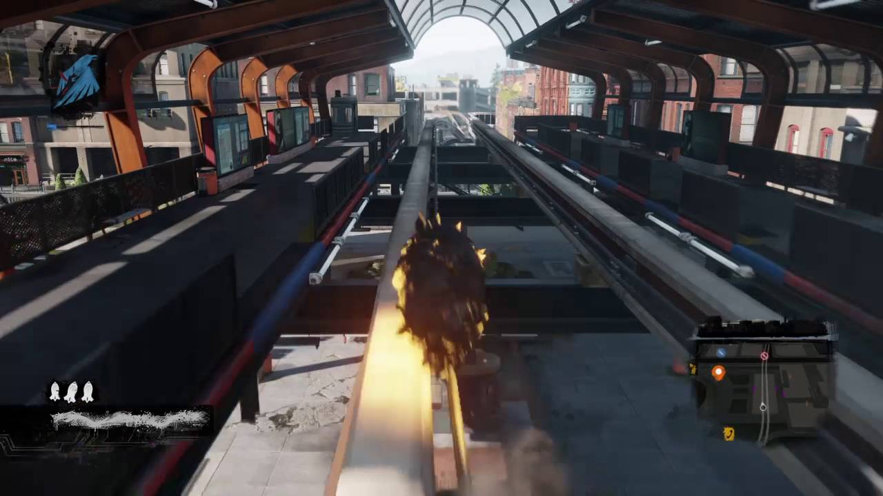 inFAMOUS Second Son floating like a bird