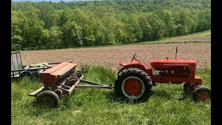 Planting Oats with 1950s Equipment! Allis Chalmers WD45, McCormick No. 10 Grain Drill by Farmer Pete 1,597 views 13 days ago 6 minutes, 24 seconds