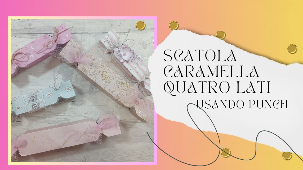 Scatola Forma di Caramella di 4 lati con Envcelope