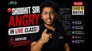 Shobhit bhaiyaa angry in live class 😡😡