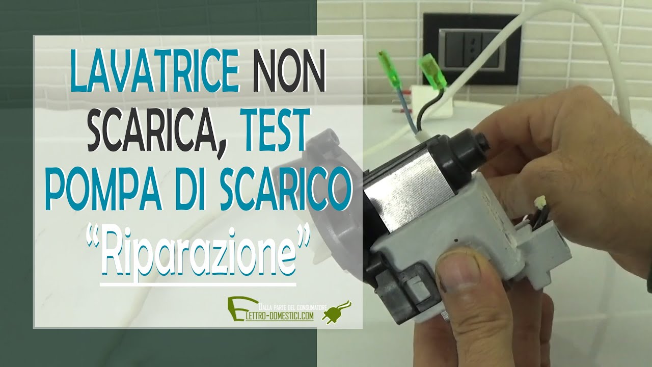 Come si sostituisce la pompa di scarico della lavatrice