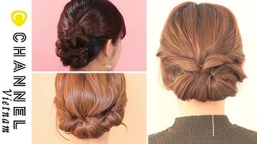 DẠY LÀM TÓC   3 cách búi tóc đơn giản