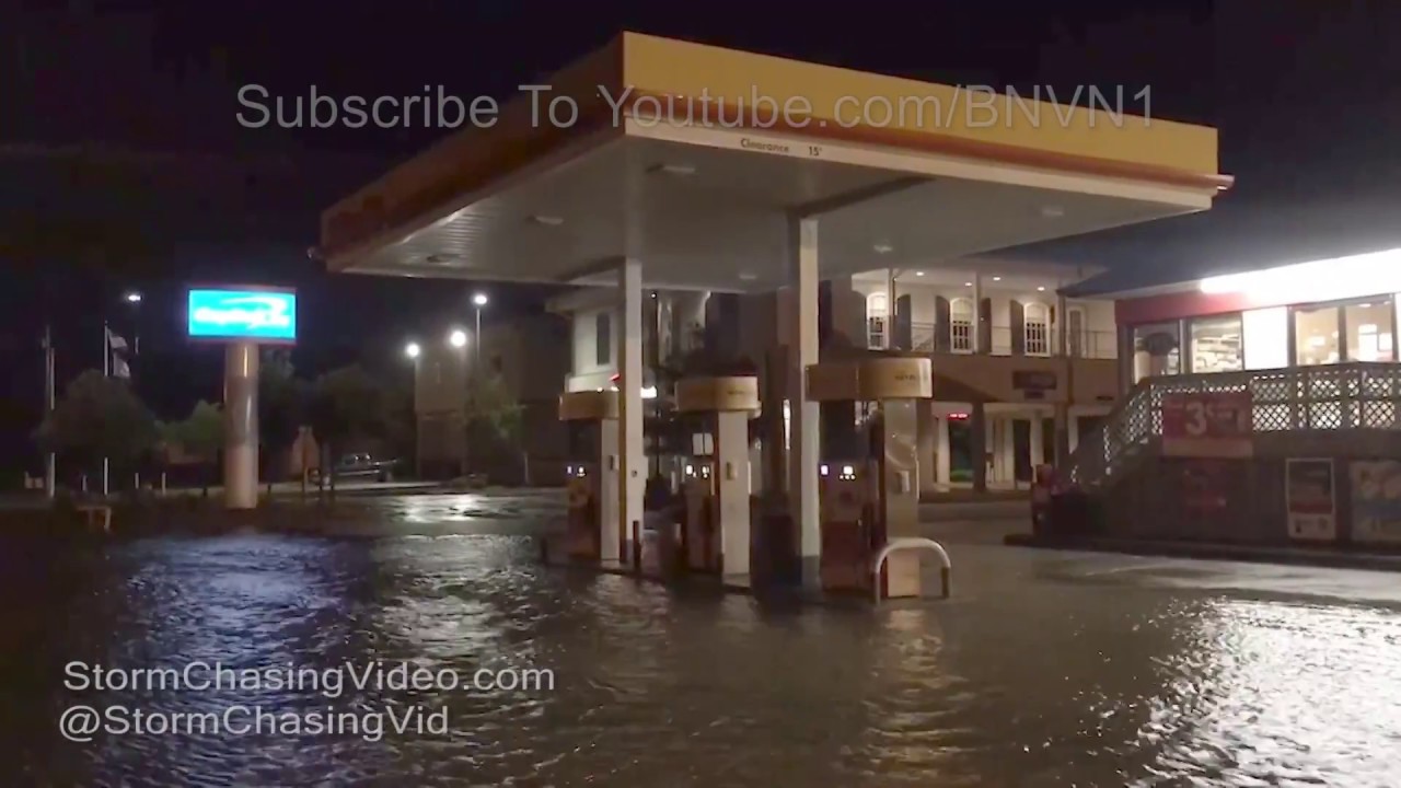 Rutherford Beach & Cameron, LA Storm Surge & flooding - Tropical Storm Cindy 2017