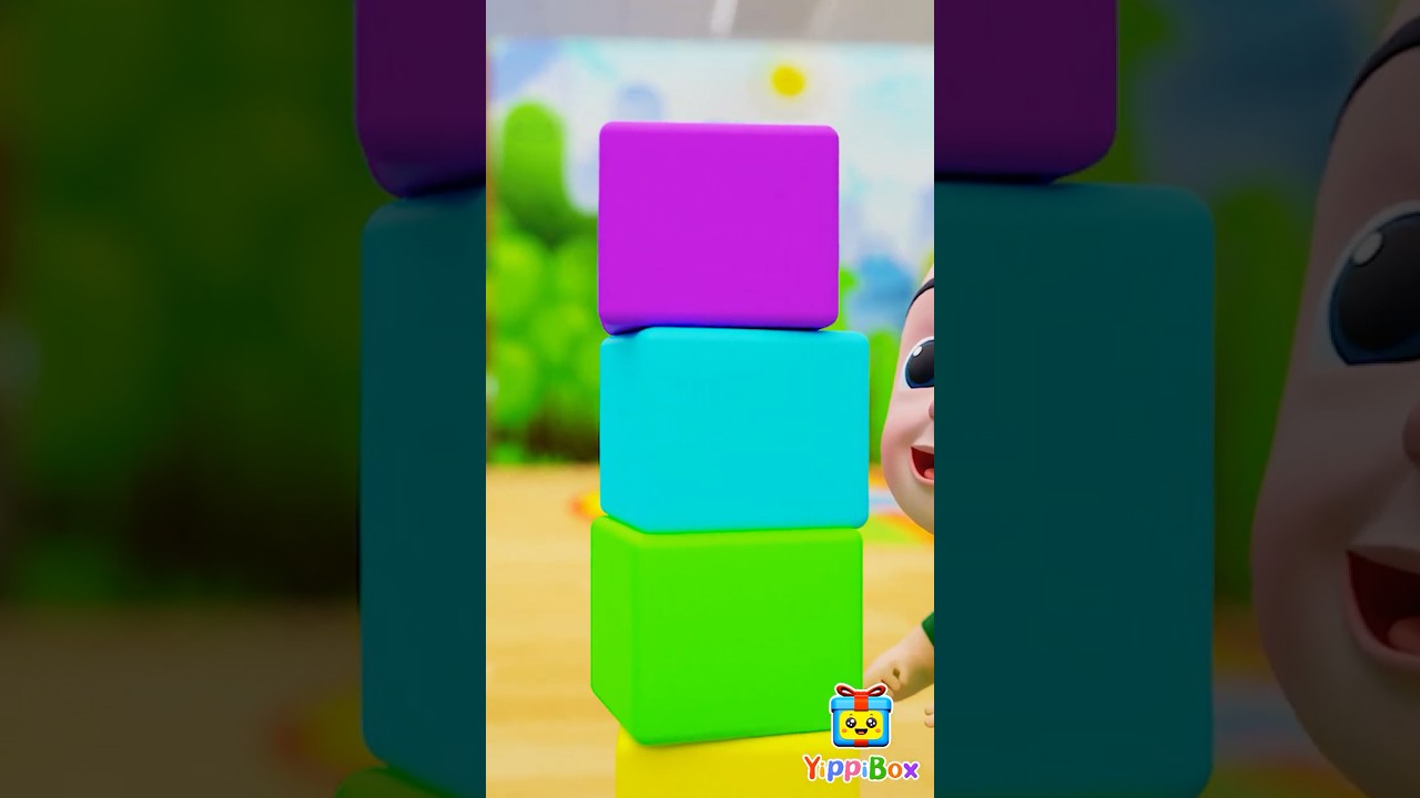 Learn Colors 🟥🟧🟨🟩🟦🟪 With Blocks | Nursery Rhymes & Kids Songs | YippiBox 
