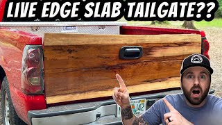 I Replaced My Tailgate With A Live Edge Slab! by Nick’s Custom Woodworks 5,098 views 11 months ago 13 minutes, 28 seconds