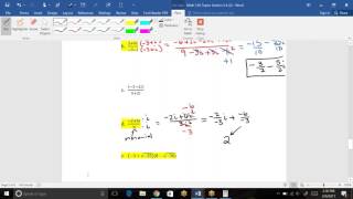 Math 136 -  Section 2.3 and 2.4 remaining examples