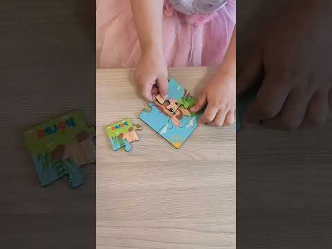 Пазл из дерева для детей- набор 5 шт- в комплекте- развивающие игрушки- ссылки в описании