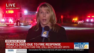 Crews respond to early morning fire at abandoned home in New Hanover County