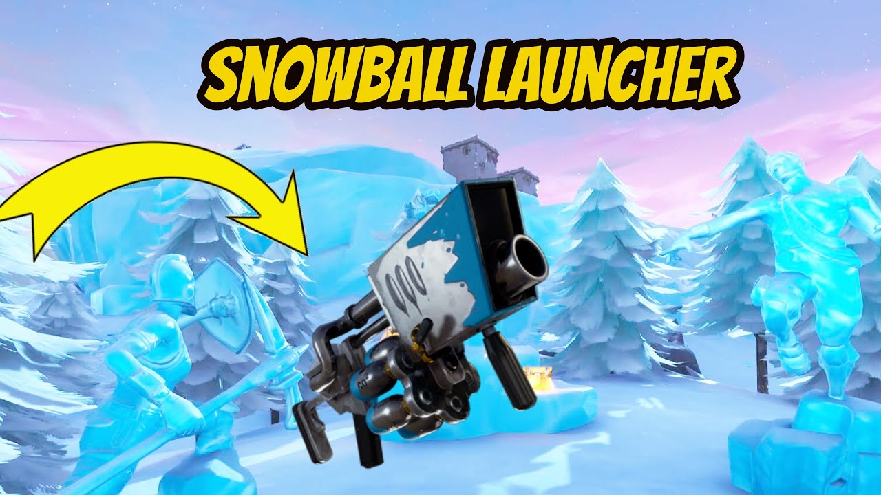 Fortnite Map with Vaulted Snowball Launcher!