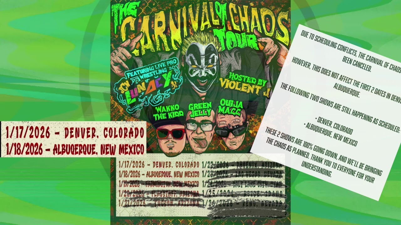 JCW (Mostly) отменили тур и объявили о бесплатном концерте JCW в рамках Juggalo Weekend - Purely ...