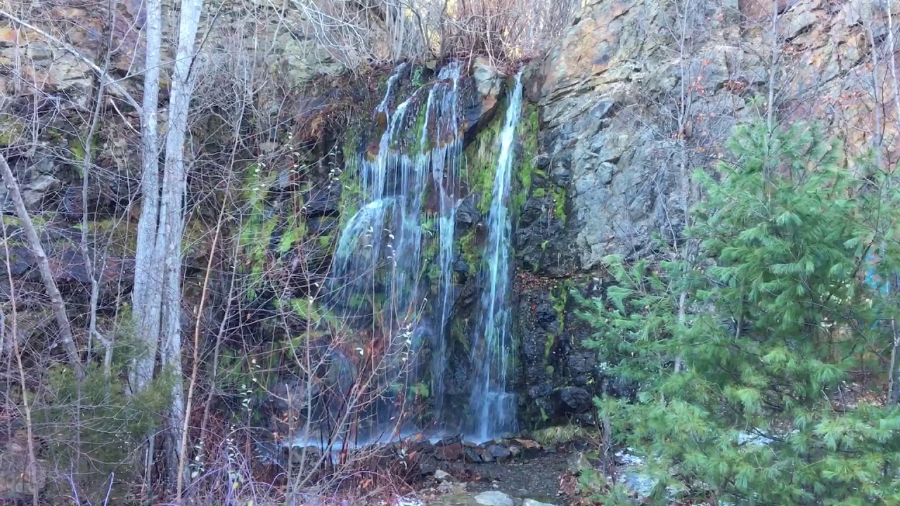 Waterfall at Wolf Hill Quarry Smithfield, RI YouTube