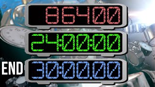 BCG 30 Minutes Stopwatch (24 Hour Clock from 1x tp 240x speed) Remix Namco Museum PS1 Record