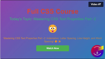 Mastering CSS Text Properties Part -2 : Indentation, Letter Spacing, Line Height, and Word Spacing