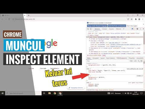 Video: Bagaimana cara memeriksa elemen di konsol chrome?