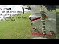 Vans rv7 wheel shimmy  vibration during landing  05 july 2021 after installing wooden stiffeners