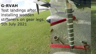 Vans RV-7 wheel shimmy / vibration during landing - 05 July 2021 after installing wooden stiffeners