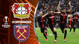 Bayer Leverkusen vs. West Ham: Extended Highlights | UEL QuarterFinals 1st Leg | CBS Sports Golazo