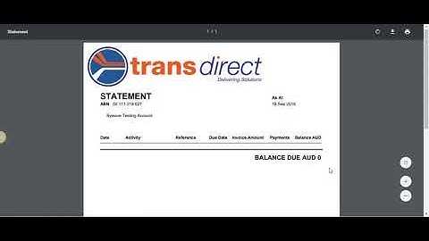 Access Your Statements Online In Transdirect’s Members Area