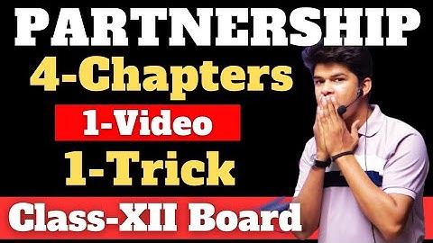 Change in psr Admission of a partner Retirement and Death one concept one video