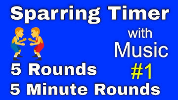 Interval Timer with Music - 5 Minute Rounds, 1 Minute Breaks - Free Sparring and Training Timer #1