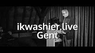 Play video: Boekvoorstelling 'Ondoorgrond' van Jozef Deleu - ikwashier.live in Poëziecentrum Gent