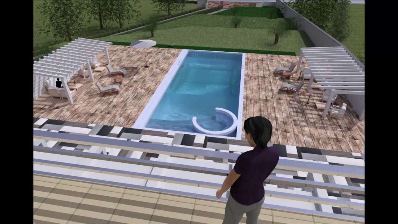 rendering piscine