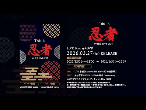 Shonen Ninja LIVE 2025 This is Ninja