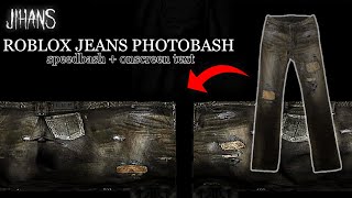 roblox jeans photobash tutorial