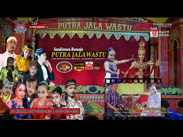LIVE SANDIWARA REMAJA PUTRA JALAWASTU Edisi MALAM Show  Desa Panyindangan Kulon Pecuk 18 April 2024 class=
