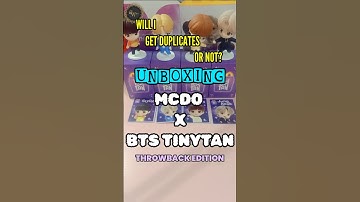 MCDO X BTS TinyTan THROWBACK Edition Blind Box #bts #tinytan #mcdonalds #blindbox #throwback #mcdo