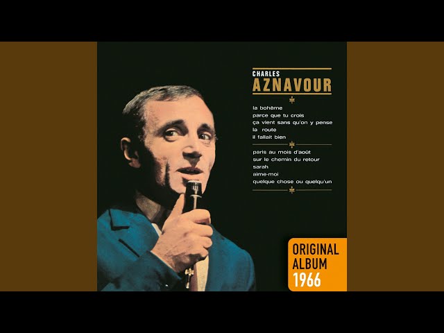La bohèmeCharles Aznavour
