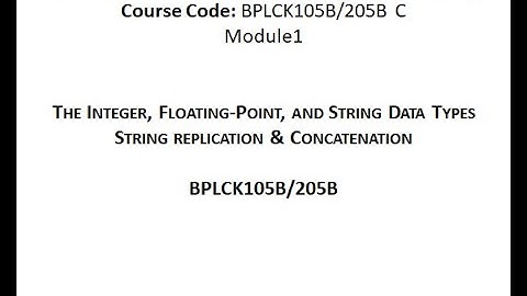 Python Data types: Integer, floating point, string. Concatenation, string replication (VTU)