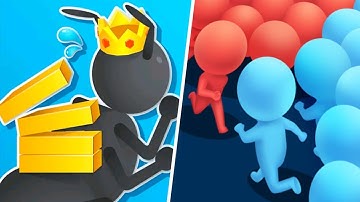 Tiny Run 🆚 Count Master - 🟩🤍🟩 All Max Levels Walkthrough Gameplay Android,IOS
