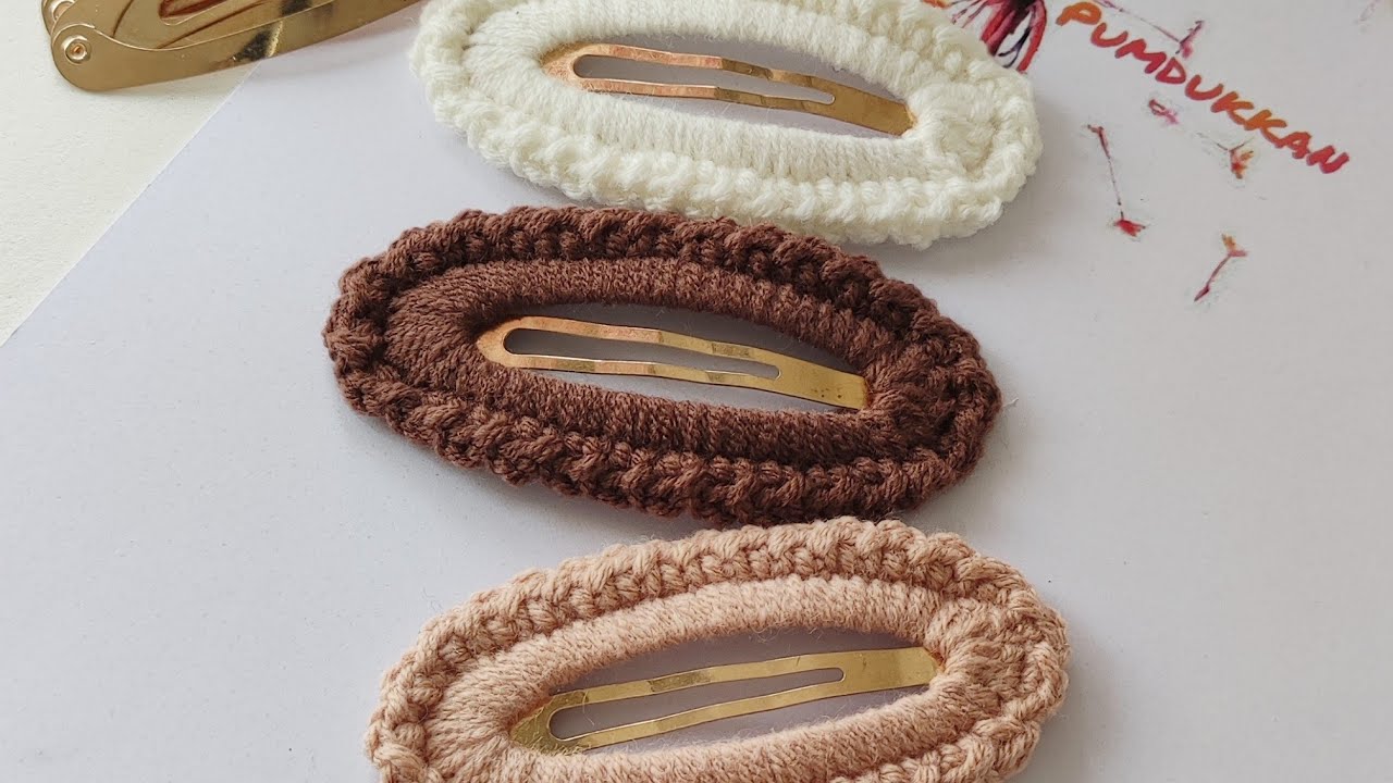 Örgü çıtçıt kaplama #örgümodelleri #hairclip #örgütoka