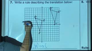 Write a Rule to Describe Translation
