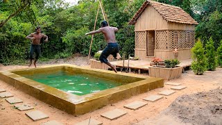 Build Most Bamboo House Villa And Swimming Pools Part Ii