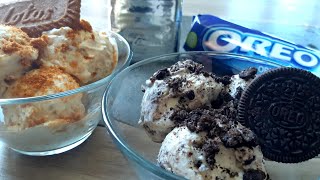 Glace maison sans sorbetière la vanille (oreos, spéculoos)/قلاص سريعه اتحضير