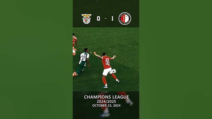 SL Benfica vs Feyenoord 1-3