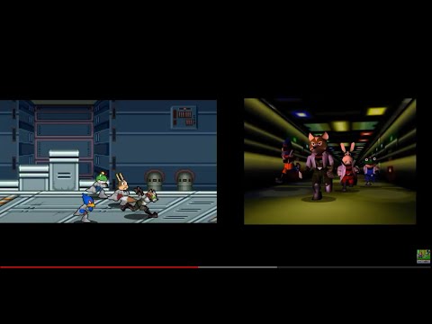 Star Fox 64 Intro - Retro version - Comparative